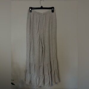 Wide Leg Flowy Linen Pants